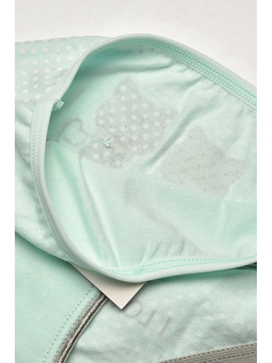 Трусики дитячі для дівчинки м'ятного кольору з принтом L71096 208939C
