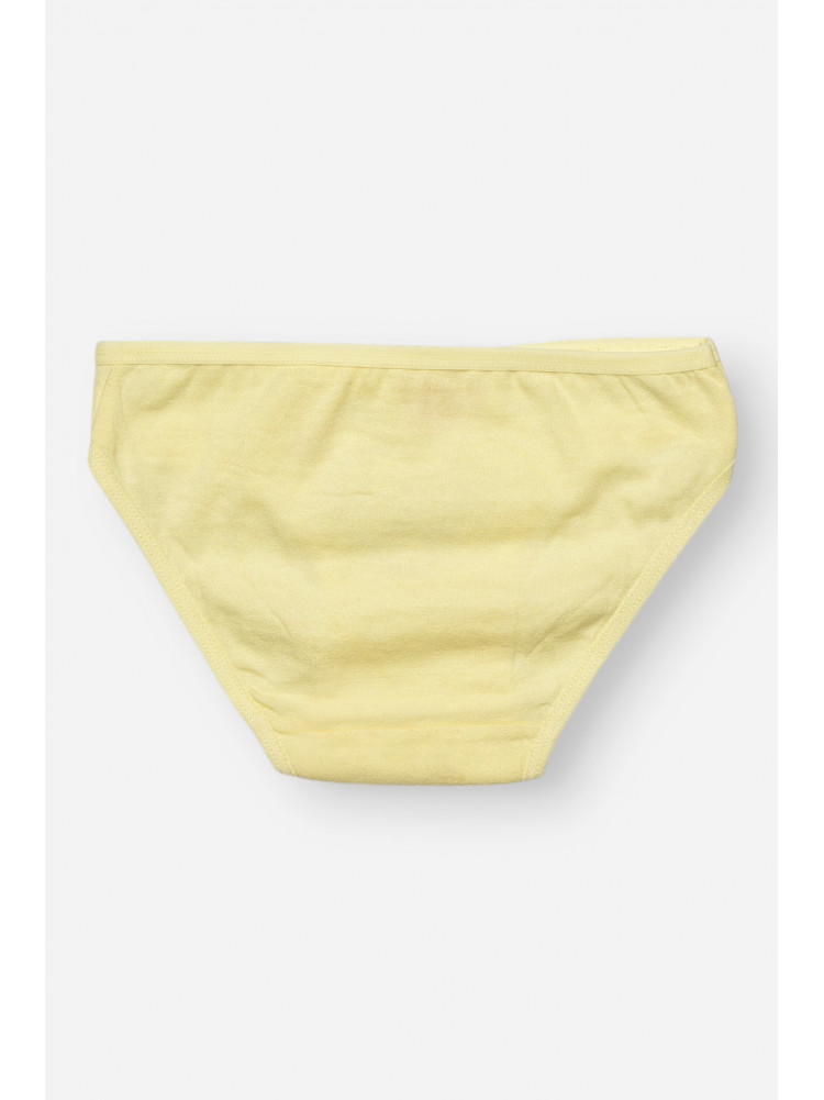 Трусики дитячі для дівчинки жовтого кольору з принтом L71098 208942C