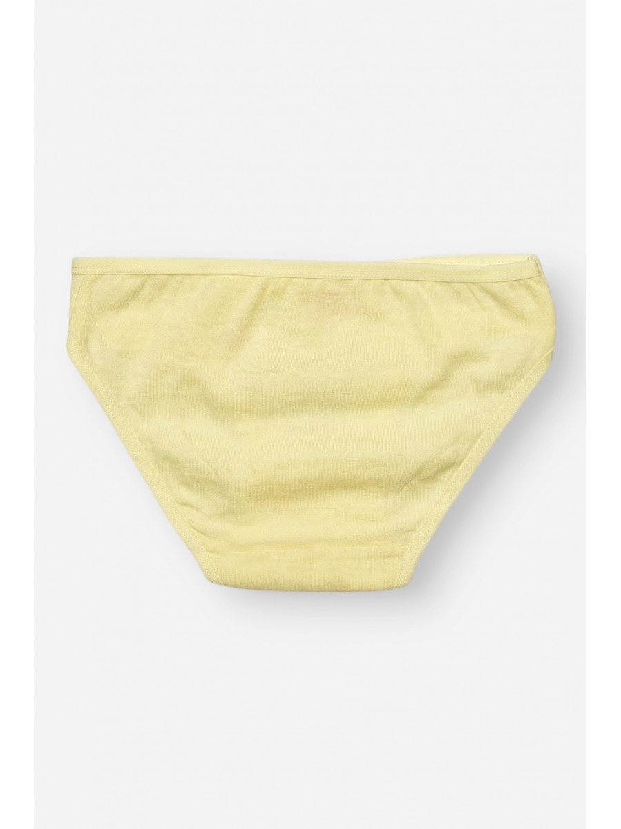 Трусики дитячі для дівчинки жовтого кольору з принтом L71098 208942C