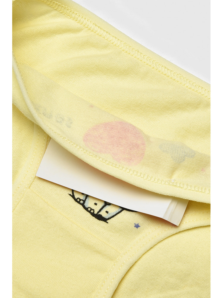 Трусики дитячі для дівчинки жовтого кольору з принтом L71098 208942C