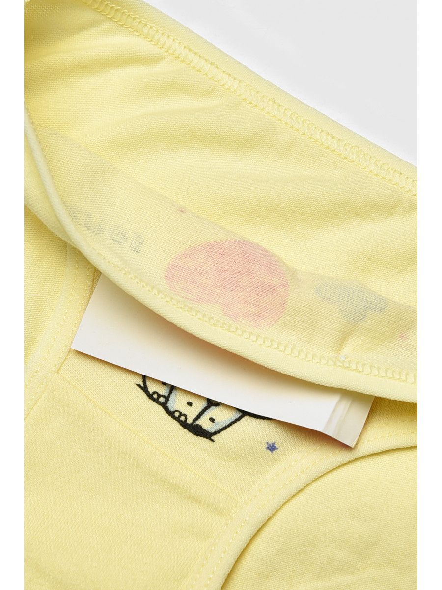 Трусики дитячі для дівчинки жовтого кольору з принтом L71098 208942C