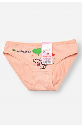 Трусики дитячі для дівчинки пудрового кольору з принтом L71098 208943C Трусики дитячі для дівчинки пудрового кольору з принтом L71098 208943C