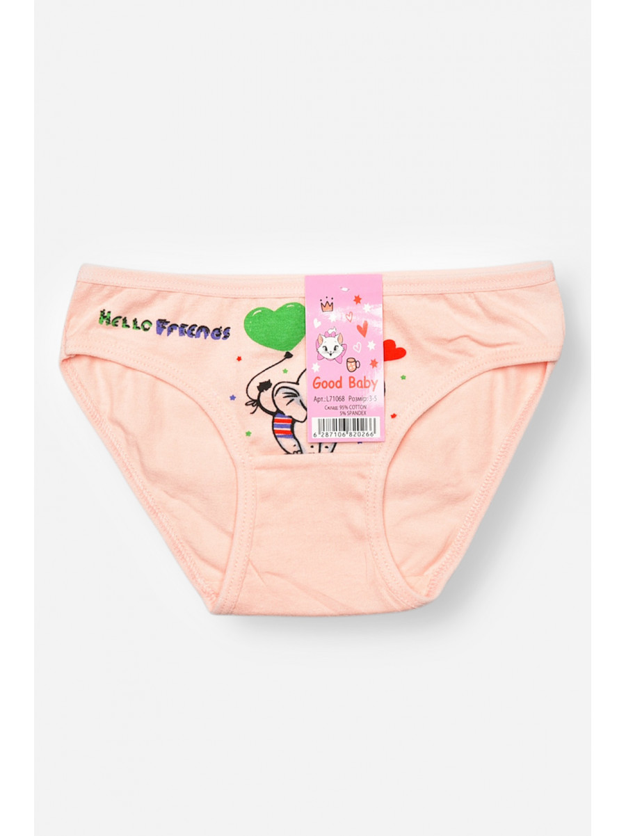 Трусики дитячі для дівчинки рожевого кольору з принтом L71098 208945C
