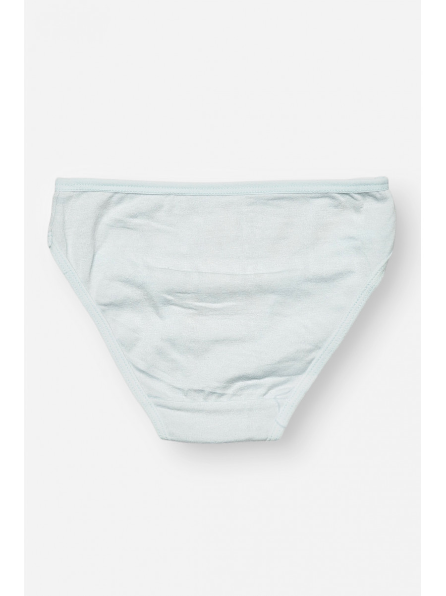 Трусики дитячі для дівчинки блакитного кольору з принтом L71066 208948C