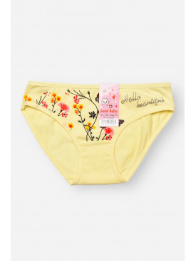 Трусики детские для девочки жёлтого цвета с принтом L71066 208950C