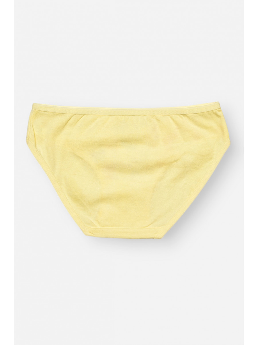 Трусики дитячі для дівчинки жовтого кольору з принтом L71066 208950C