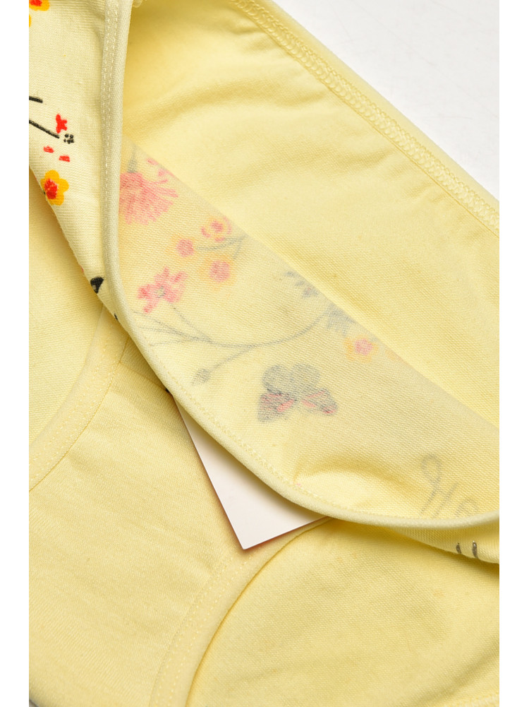 Трусики дитячі для дівчинки жовтого кольору з принтом L71066 208950C