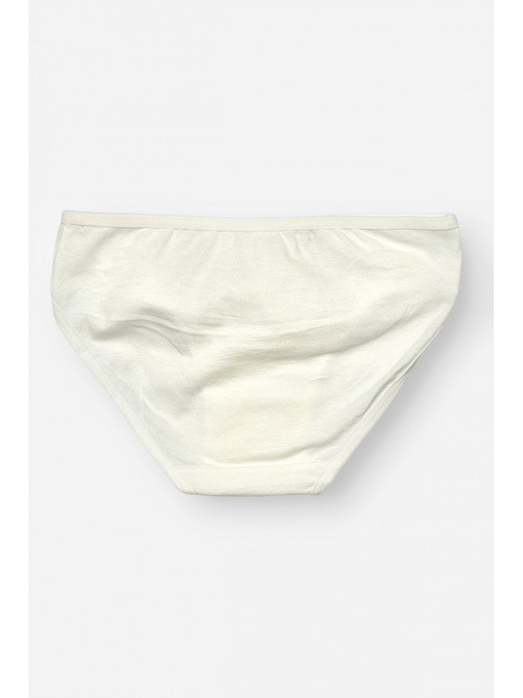 Трусики дитячі для дівчинки білого кольору з принтом B7896 208953C