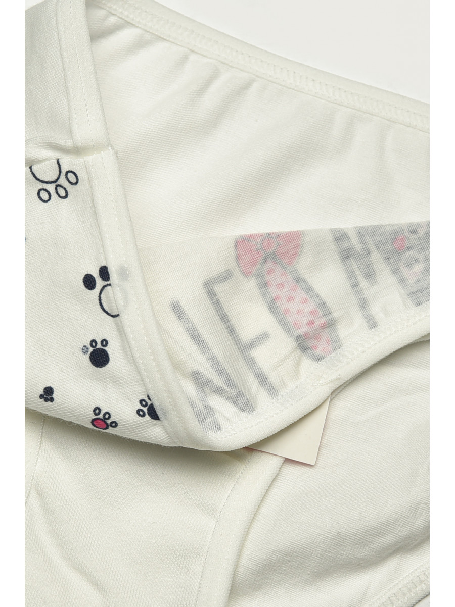 Трусики дитячі для дівчинки білого кольору з принтом B7896 208953C