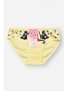Трусики детские для девочки жёлтого цвета с принтом B7896 208956C