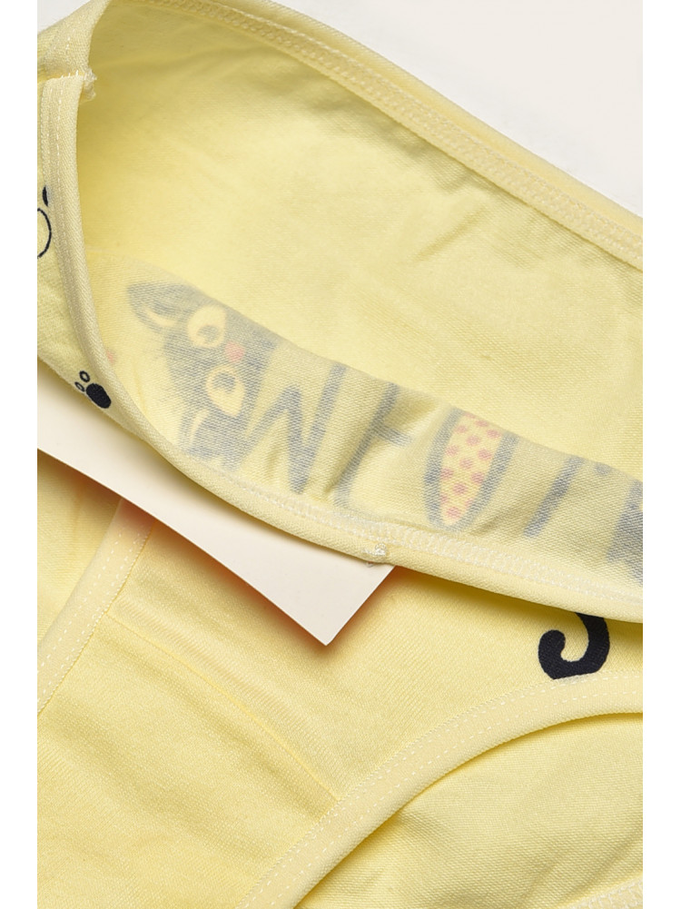 Трусики дитячі для дівчинки жовтого кольору з принтом B7896 208956C