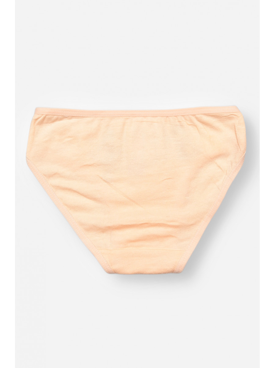 Трусики дитячі для дівчинки персикового кольору з принтом B7896 208957C