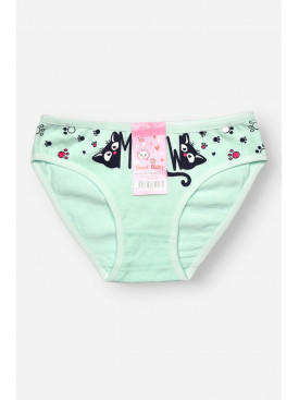 Трусики детские для девочки мятного цвета с принтом B7896 208958C