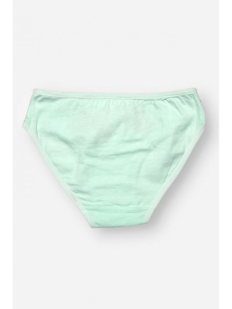 Трусики дитячі для дівчинки м'ятного кольору з принтом B7896 208958C
