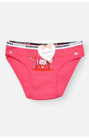 Трусики дитячі для дівчинки рожевого кольору з принтом X8419 208959C Трусики дитячі для дівчинки рожевого кольору з принтом X8419 208959C