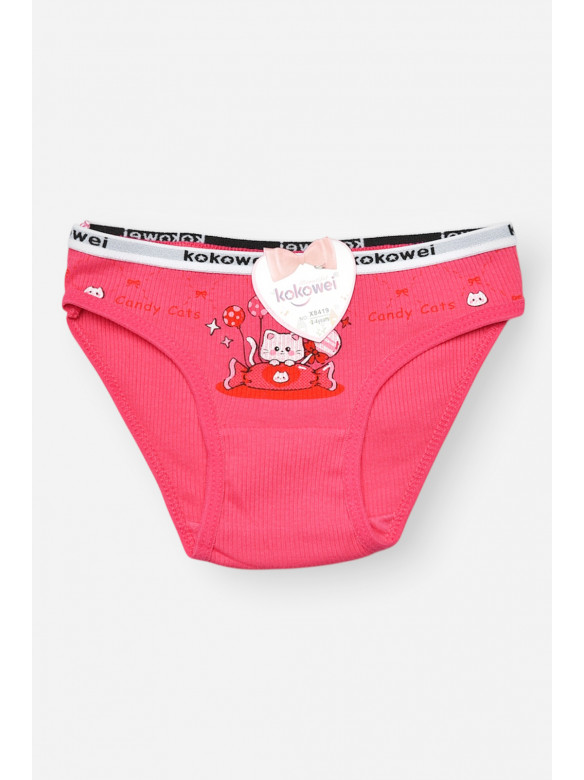 Трусики дитячі для дівчинки рожевого кольору з принтом X8419 208959C