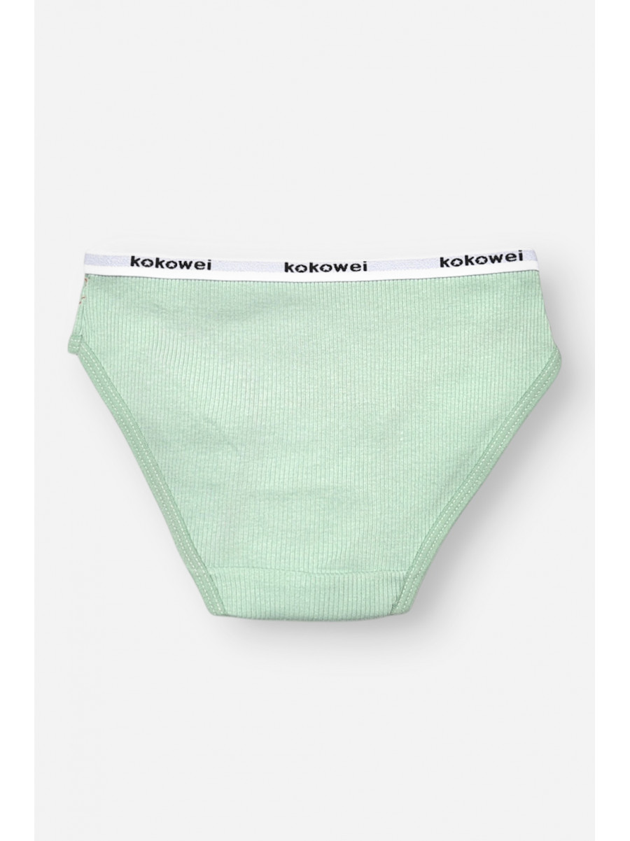 Трусики дитячі для дівчинки зеленого кольору з принтом X8419 208963C