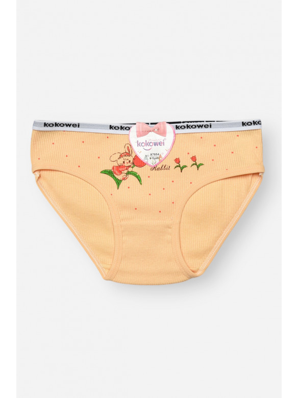 Трусики дитячі для дівчинки бежевого кольору з принтом X7854 208965C