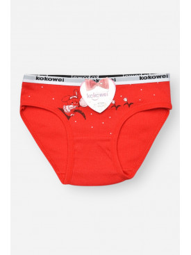 Трусики дитячі для дівчинки червоного кольору з принтом X7854 208966C Трусики дитячі для дівчинки червоного кольору з принтом X7854 208966C