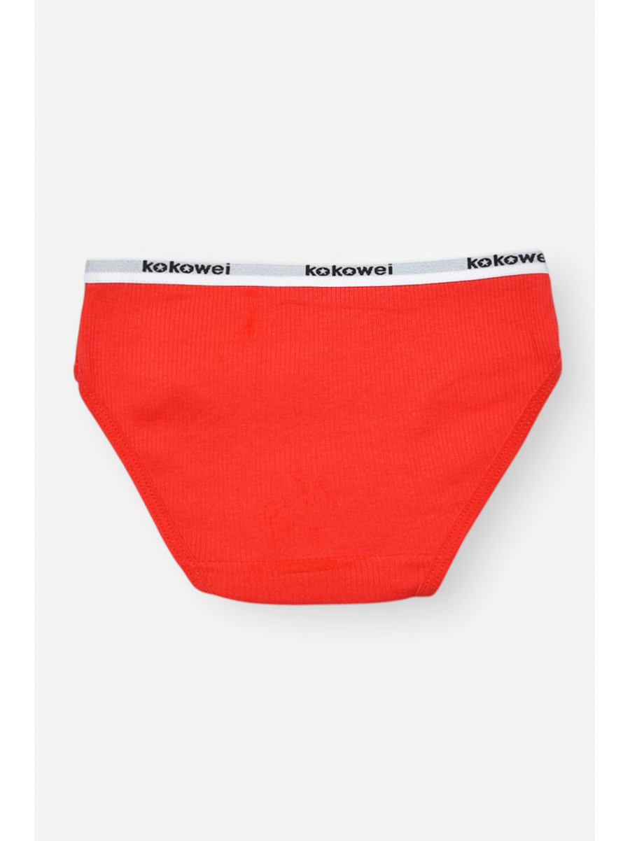 Трусики дитячі для дівчинки червоного кольору з принтом X7854 208966C