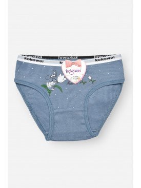 Трусики детские для девочки синего цвета с принтом X7854 208967C