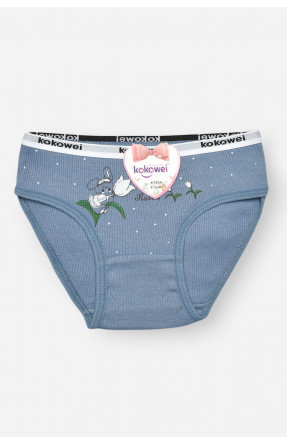 Трусики дитячі для дівчинки синього кольору з принтом X7854 208967C Трусики дитячі для дівчинки синього кольору з принтом X7854 208967C