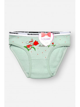 Трусики детские для девочки зеленого цвета с принтом X7854 208968C Трусики детские для девочки зеленого цвета с принтом X7854 208968C
