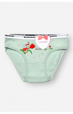 Трусики дитячі для дівчинки зеленого кольору з принтом X7854 208968C Трусики дитячі для дівчинки зеленого кольору з принтом X7854 208968C