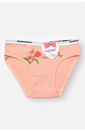 Трусики дитячі для дівчинки бежевого кольору з принтом X7854 208969C