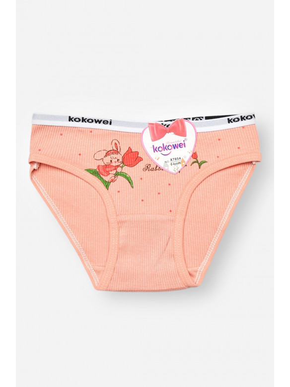 Трусики дитячі для дівчинки бежевого кольору з принтом X7854 208969C