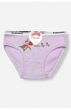 Трусики дитячі для дівчинки бузкового кольору з принтом X7854 208970C Трусики дитячі для дівчинки бузкового кольору з принтом X7854 208970C