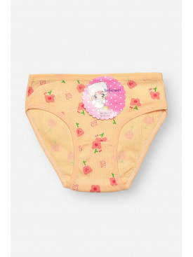 Трусики дитячі для дівчинки бежевого кольору з принтом X8476 208971C Трусики дитячі для дівчинки бежевого кольору з принтом X8476 208971C