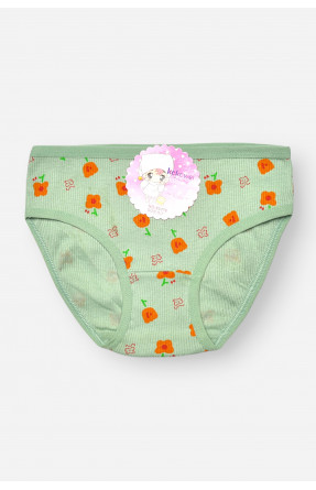Трусики дитячі для дівчинки зеленого кольору з принтом X8476 208974C Трусики дитячі для дівчинки зеленого кольору з принтом X8476 208974C