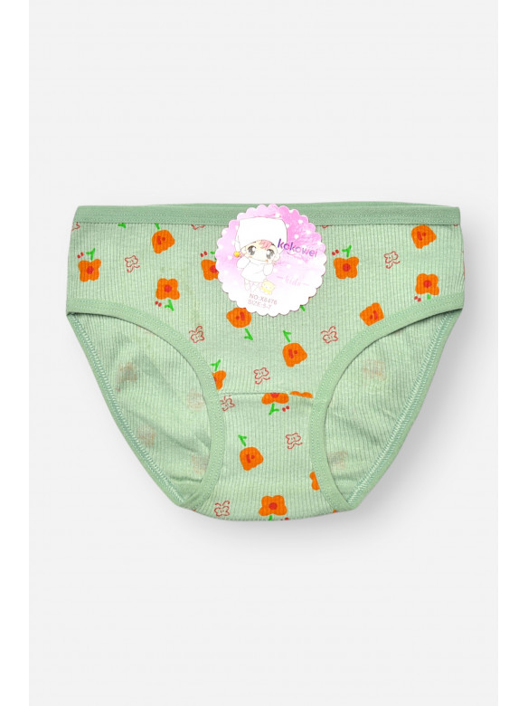 Трусики дитячі для дівчинки зеленого кольору з принтом X8476 208974C