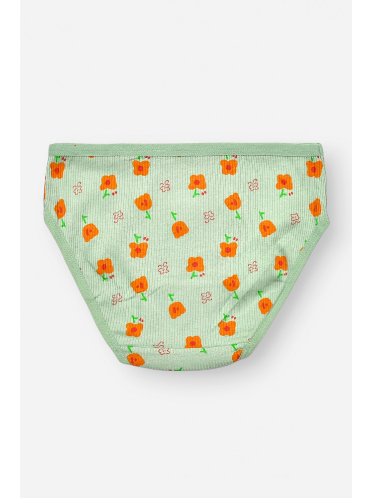 Трусики дитячі для дівчинки зеленого кольору з принтом X8476 208974C