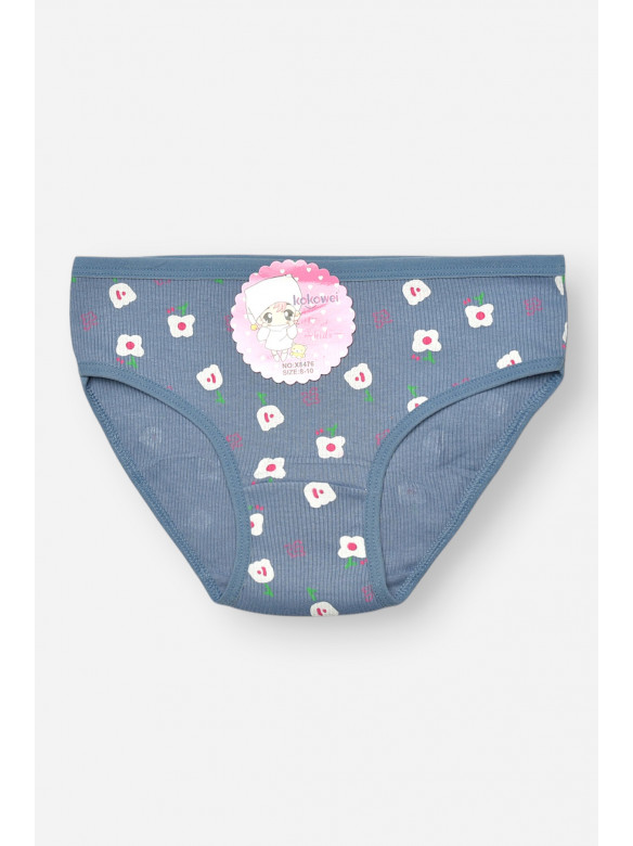 Трусики дитячі для дівчинки синього кольору з принтом X8476 208975C