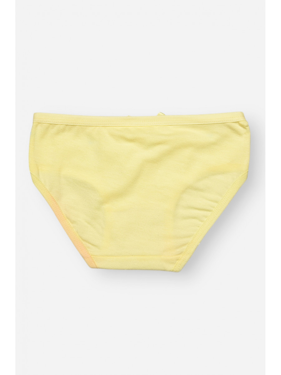 Трусики детские для девочки желтого цвета с принтом SM71LE 208984C