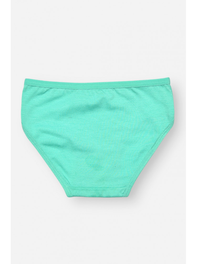 Трусики детские для девочки зеленого цвета с принтом SM71LE 208985C
