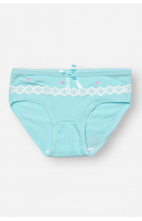Трусики дитячі для дівчинки блакитного кольору з принтом SM71LE 208986C