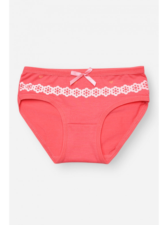 Трусики детские для девочки розового цвета с принтом SM71LE 208987C