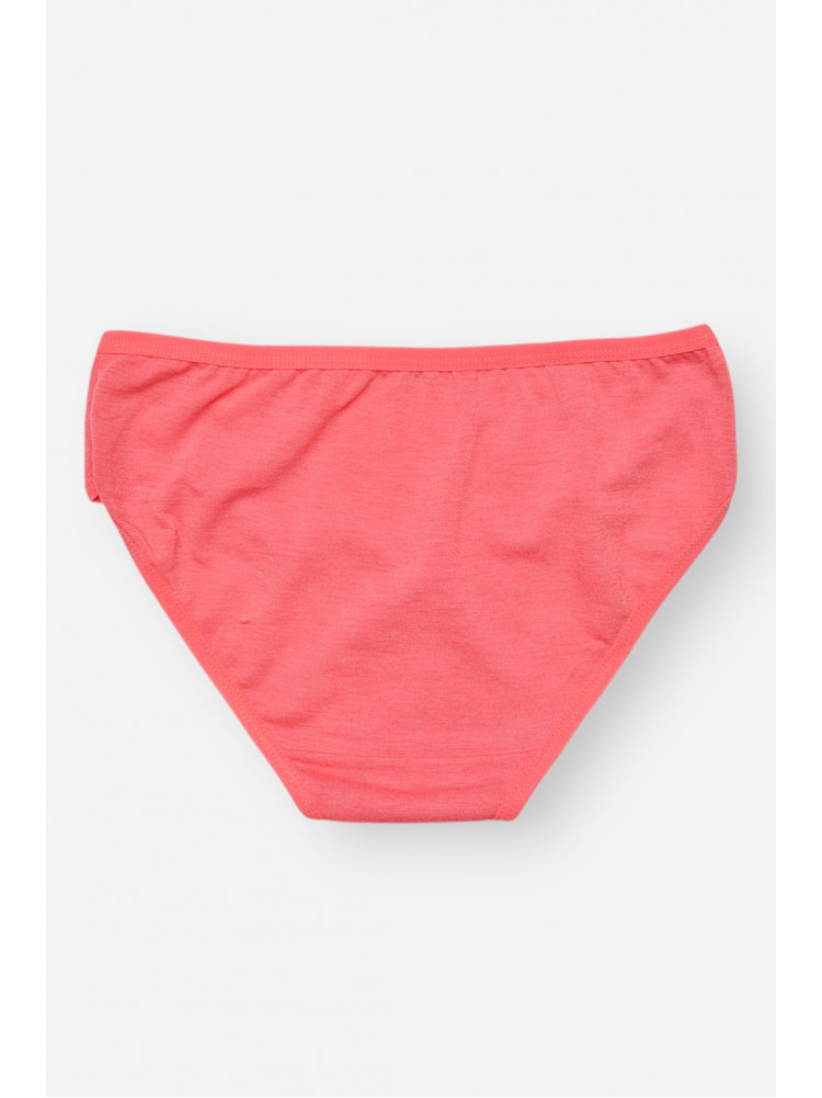 Трусики детские для девочки тёмно-розового цвета с принтом 1234 208989C