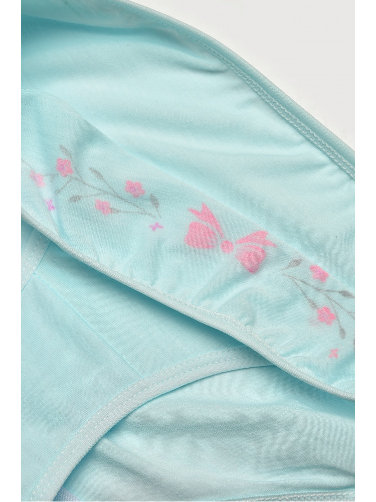 Трусики детские для девочки голубого цвета с принтом 1234 208990C