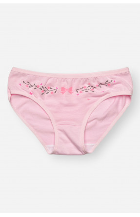 Трусики дитячі для дівчинки рожевого кольору з принтом 1234 208991C