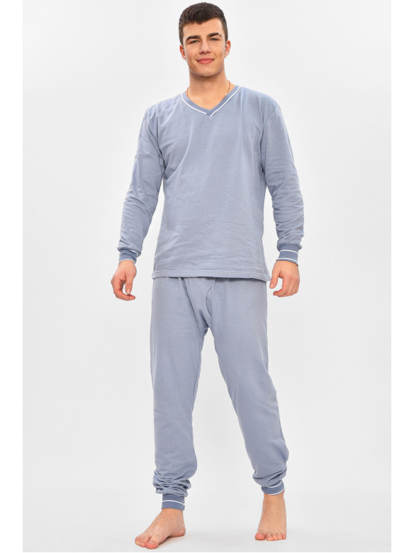 Термобелье мужское на флисе серого цвета 209000C