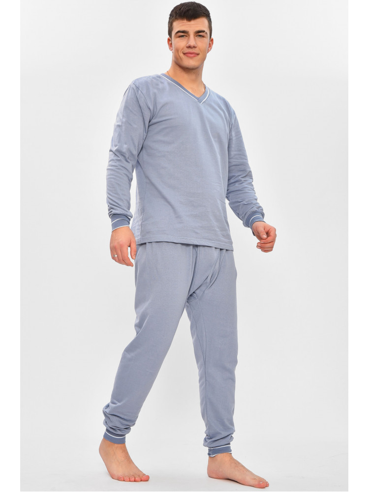 Термобелье мужское на флисе серого цвета 209000C