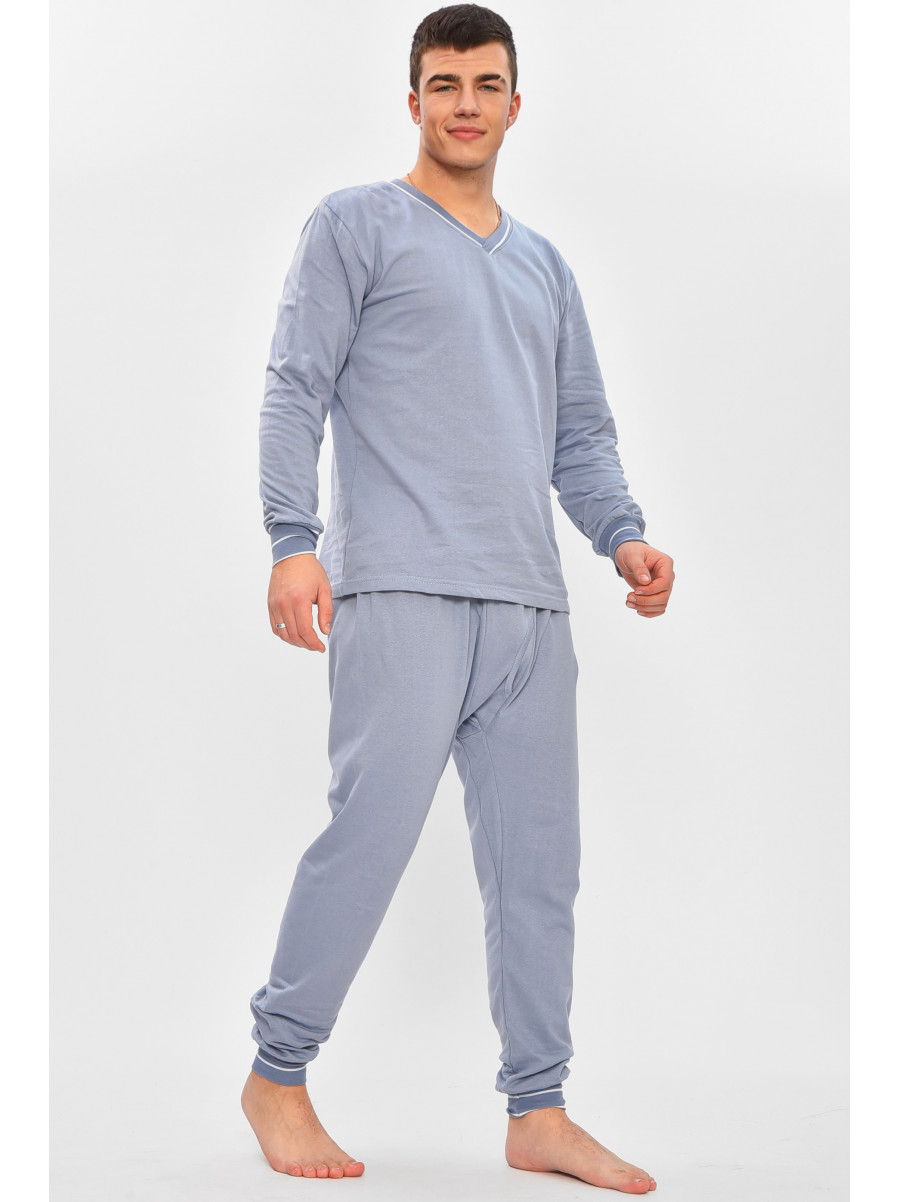 Термобелье мужское на флисе серого цвета 209000C