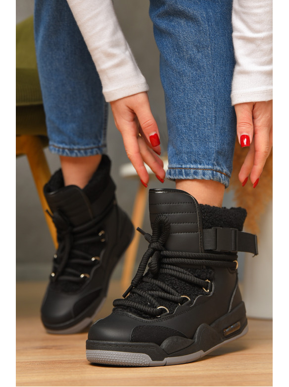 Ботинки женские еврозима черного цвета Т15-1 209007C