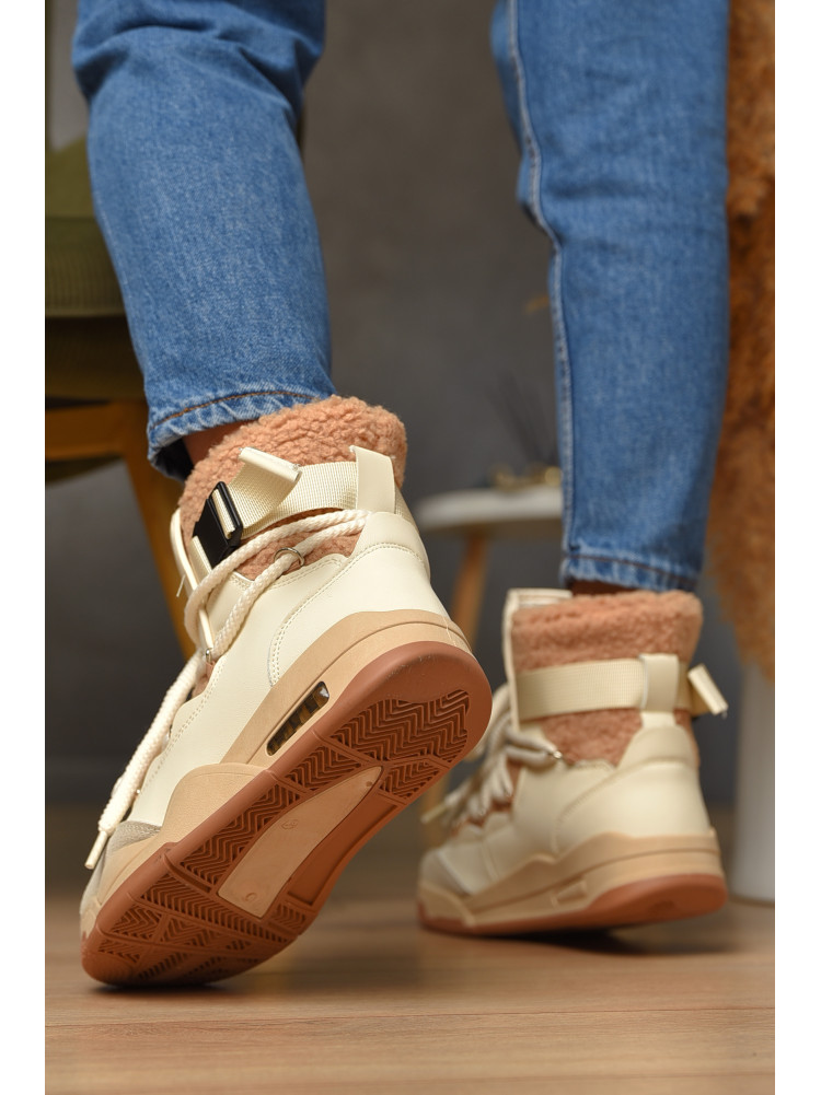 Ботинки женские еврозима бежевого цвета Т15-2 209008C