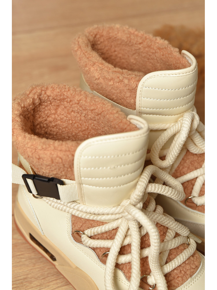 Ботинки женские еврозима бежевого цвета Т15-2 209008C