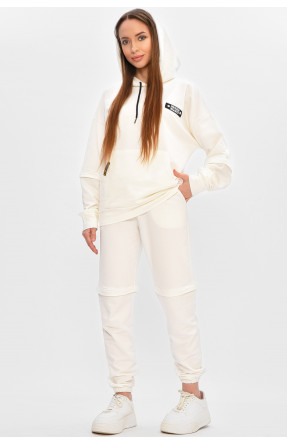 Спортивний костюм підлітковий для дівчинки білого кольору 7404 209010C Спортивний костюм підлітковий для дівчинки білого кольору 7404 209010C